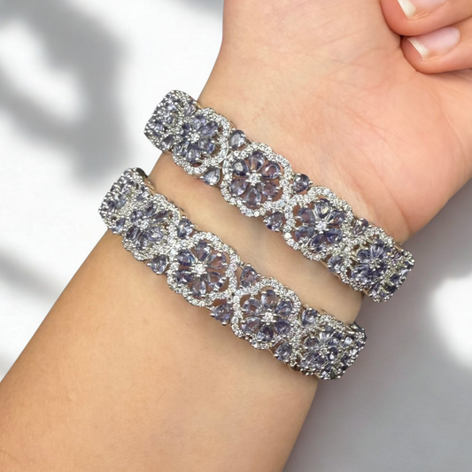 Flourish Bangles - Lavender