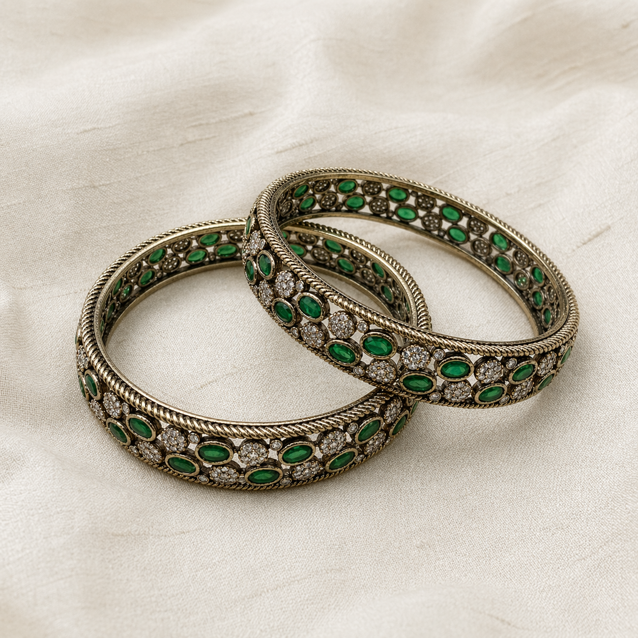 Kara Bangles - Emerald