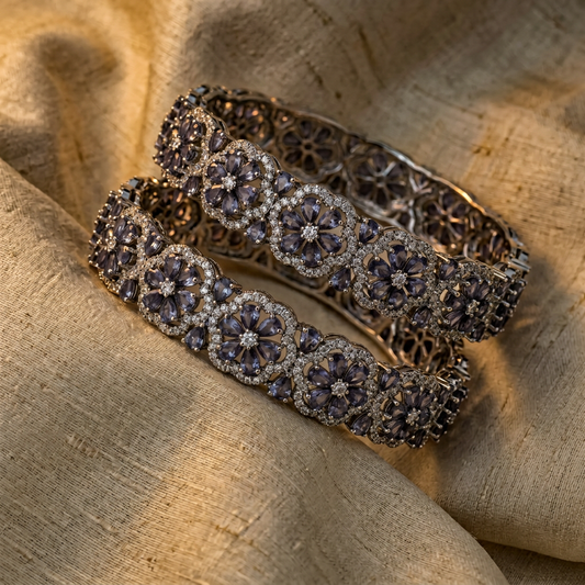 Flourish Bangles - Lavender